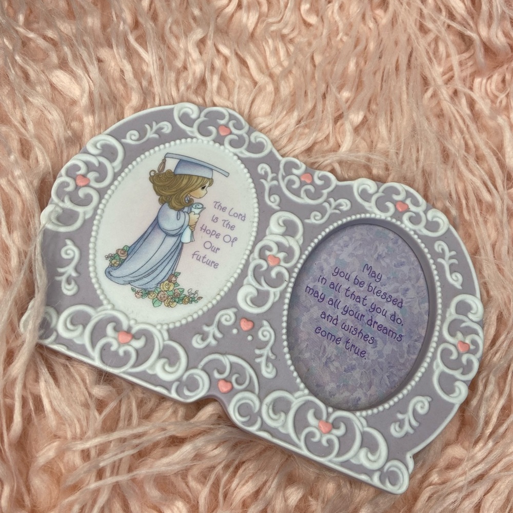 Precious Moments Purple Graduation Plaque Frame